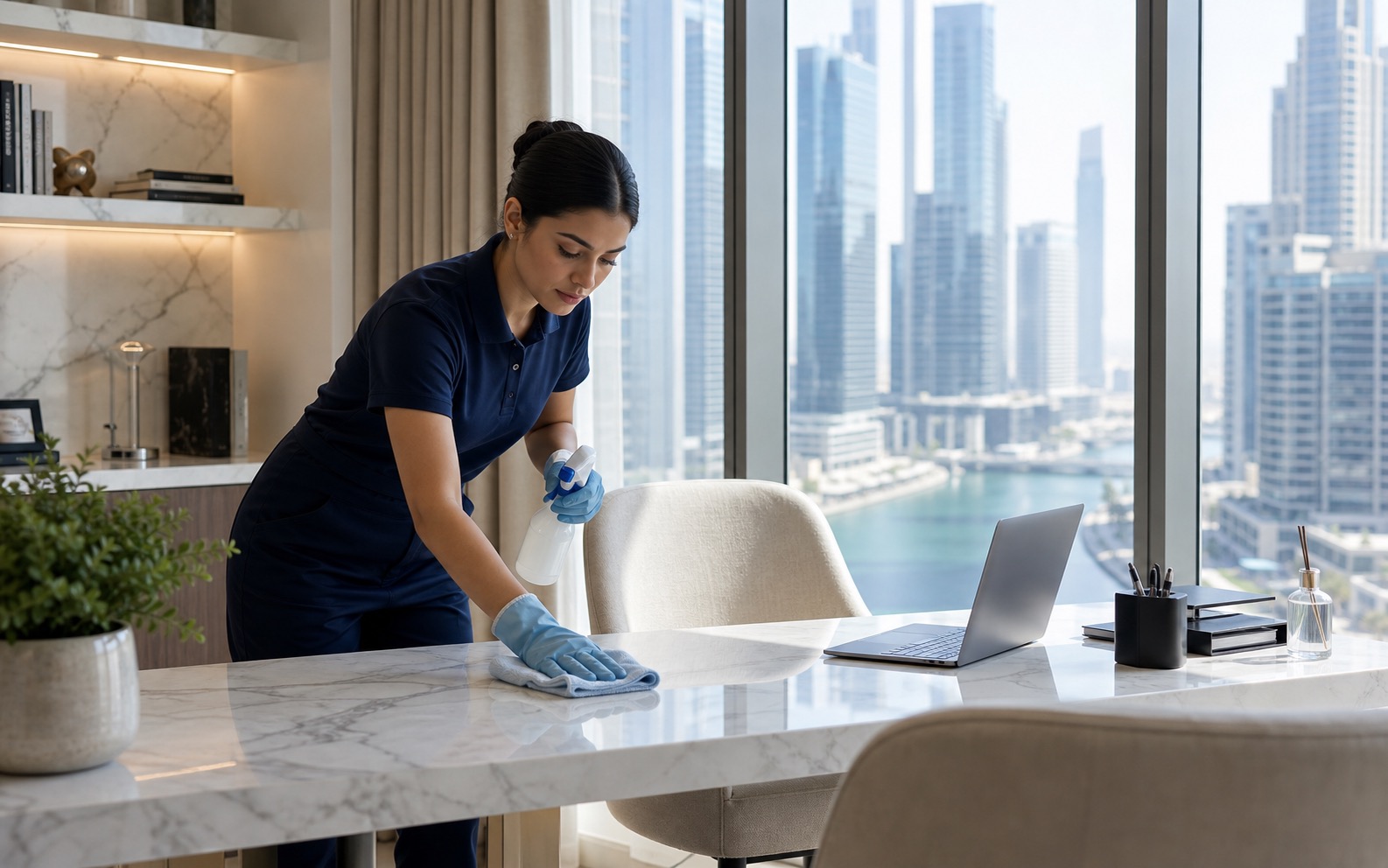 Cleaning services Business Bay Cleaning services in a Business Bay luxury apartment