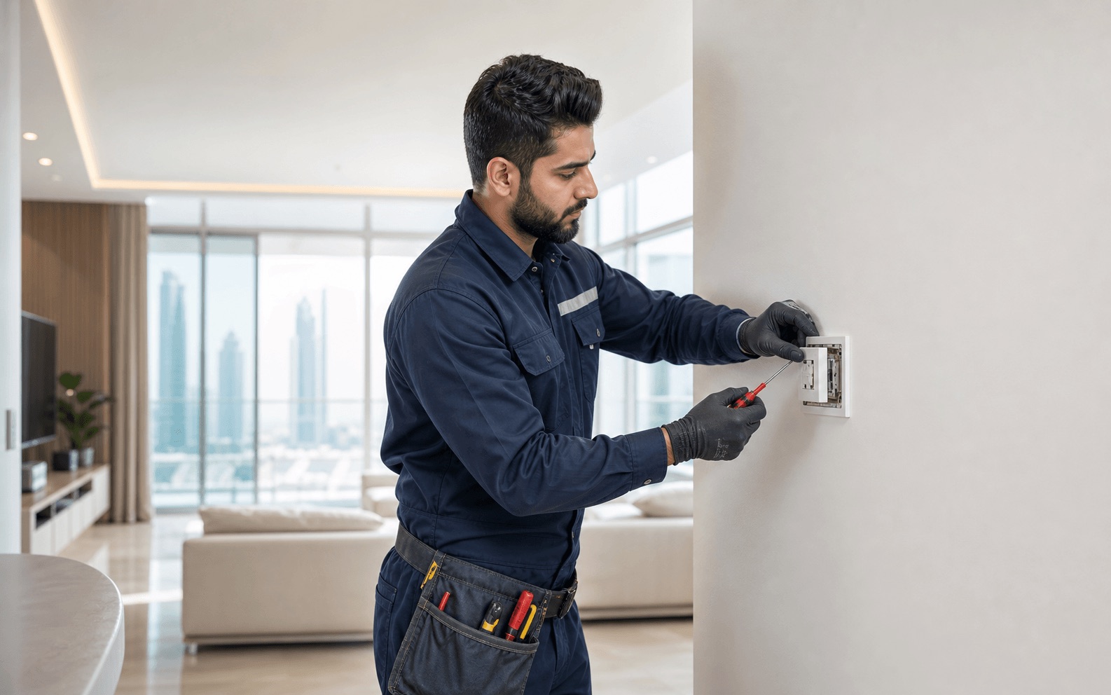 Electrical service Dubai Electrical maintenance service in a Dubai residence
